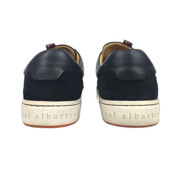 ROYAL ALBARTROSS Knightfox Spikeless Golf Shoes Black Leather Minimal Preppy 7 - Picture 7 of 9
